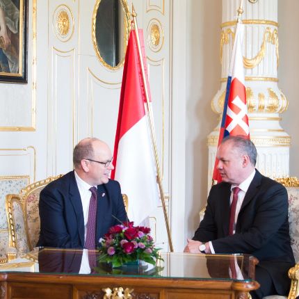 Visite Officielle de S.A.S. le Prince Albert II en Slovaquie - 2 et 3 mai 2017