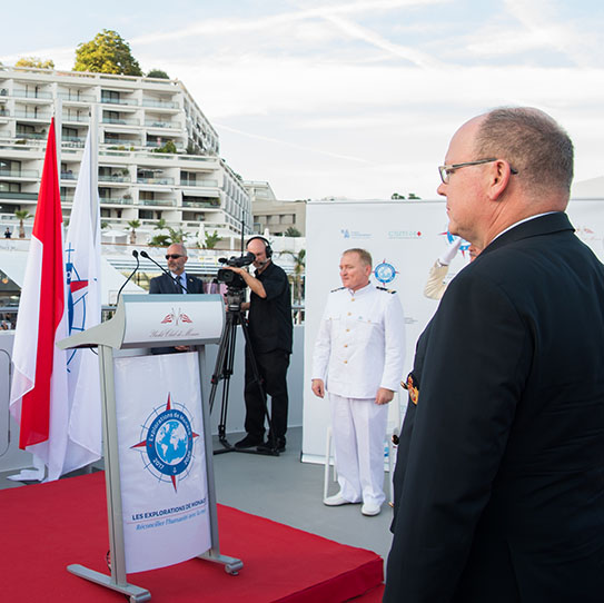 Départ du Yersin de Monaco pour trois années d'exploration scientifique autour du globe