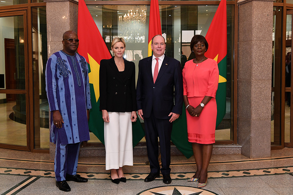 LL.AA.SS. le Prince et la Princesse en visite au Burkina Faso