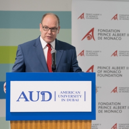 Visite de S.A.S. le Prince Albert II à Dubaï