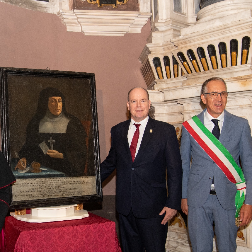 Visite de S.A.S. le Prince Albert II à San Remo (Italie) 