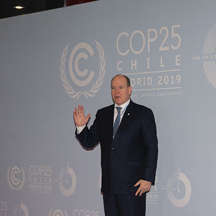 S.A.S. le Prince Albert II à la COP25 de Madrid