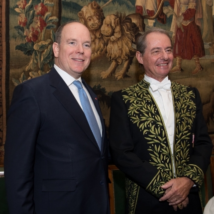 S.A.S. le Prince Albert II à l'Institut de France