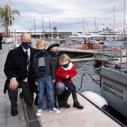 Baptême de la nouvelle vedette maritime Princesse Gabriella