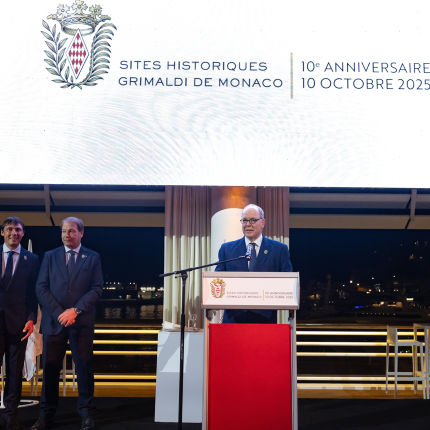 10ème Anniversaire du réseau des  Sites Historiques Grimaldi de Monaco 