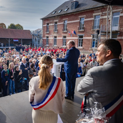 Visite de S.A.S. le Prince Albert II dans l'Oise