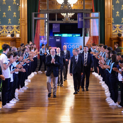 Reception for athletes participating in the Games of the Small States of Europe