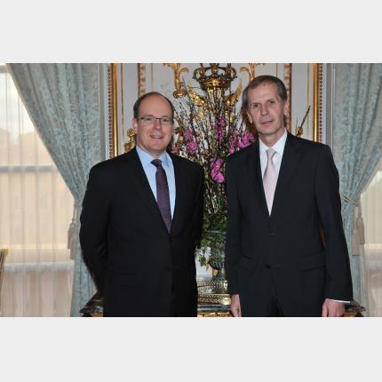 Remise des lettres de créance de S.E. M. Reinhard SCHÄFERS, Ambassadeur Extraordinaire et...