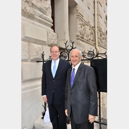 S.A.S. le Prince Albert II célèbre le centenaire de l'Institut de Paléontologie Humaine, à...