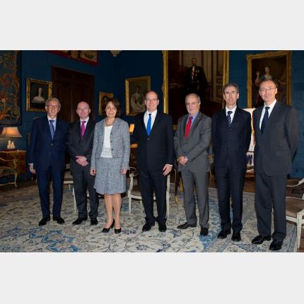 S.A.S. le Prince a reçu au Palais princier Mme Maria Damanaki, Commissaire européenne aux...