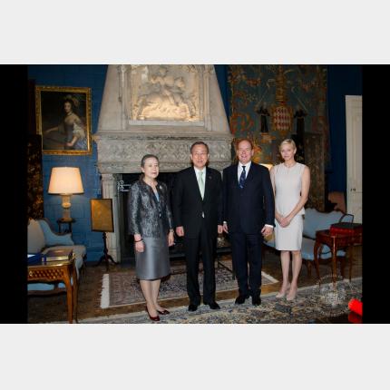 Official visit of the UN Secretary-General H.E. Mr Ban Ki-moon to the Principality